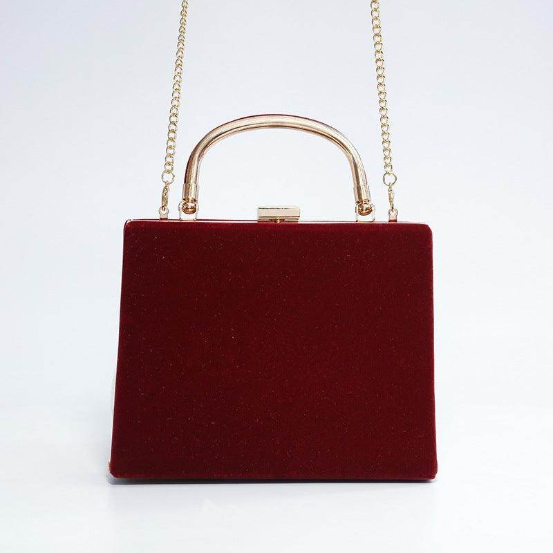 Velvet handbag Dinner bag 710897066905 - COCOMELODY